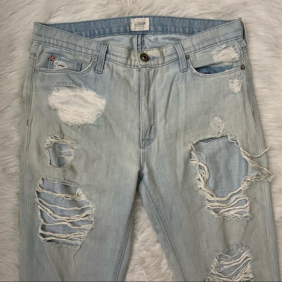 Hudson Jeans Distressed Light Wash High Waist - Picture 11 of 12